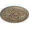 Ekena Millwork Edinburgh Ceiling Medallion (Fits Canopies up to 5 1/4"), 18"OD x 1 3/4"P, Gobi Desert Crackle CM18EDGDC - alternate 3